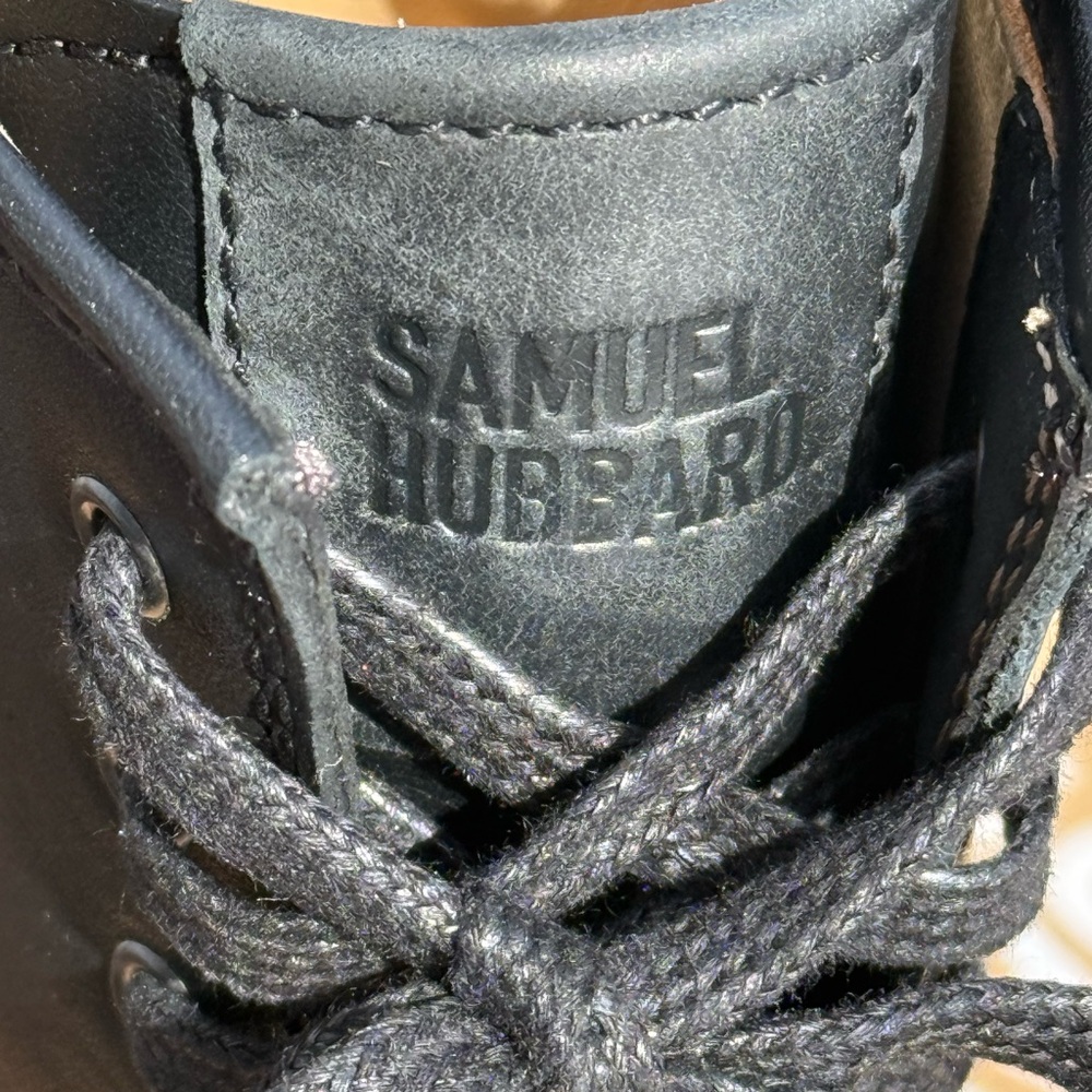 Samuel Hubbard Black Leather Moto Boots - Picture 8 of 11